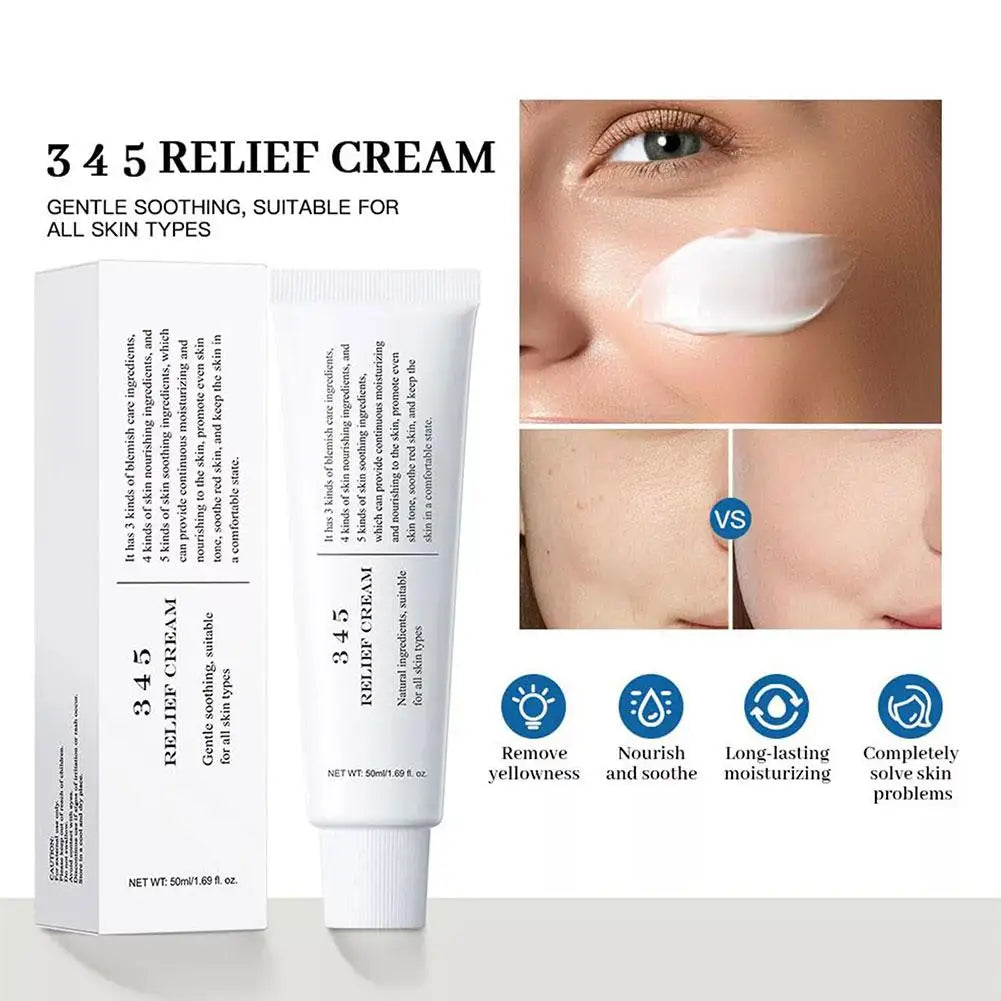 345 Relief Cream Korean Dr.Althea Antioxidant Relief Cream Soothing Hydrating Repair Clean Acne for Oily Skin Care