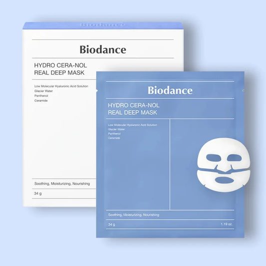 BIODANCE Bio-Collagen Deep Hydrating Gel Mask, Night Moisturizing, Shrinking Pores, Improving Elasticity, 4 Pieces per Box